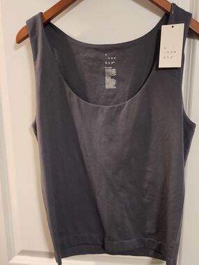 XXL  a new day Women's Slate Tank Scoop Neck Sleeveless Top